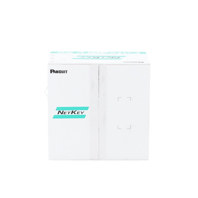 Bobina de Cable UTP 305 m. de Cobre, NetKey, Gris Claro, Categoría 5e (24 AWG), PVC (CM), de 4 pares