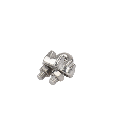 Nudo/ Perro/ Abrazadera Acero Forjado para Cable de 1/8", Acero Inoxidable.