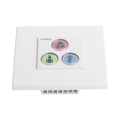 Modulo de 3 Botones iluminados / Alarma / Cancelar y Código Azul / BUS RS485 / Compatible con NX0019/B, NX1021 Y NX0015