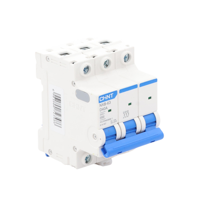 Pastilla para Riel Din, 3 Polos, 40 Amp, Vca:110/415v, 6kA, Catálogo: NXB633PD40, Serie: NXB-63.