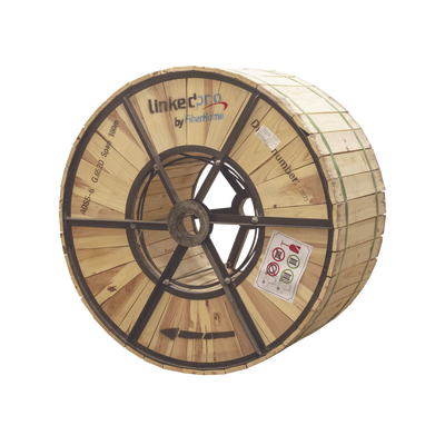 Carrete de 4 km de Fibra Óptica Aérea (ADSS) G.652D, Monomodo de 6 Hilos, Exterior, Span 100, Loose Tube