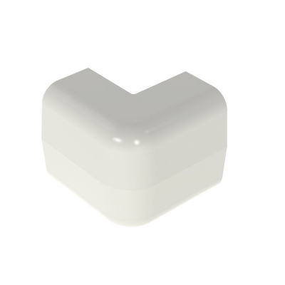 Esquinero exterior, para uso con canaleta LD5, material ABS, Color Blanco Mate