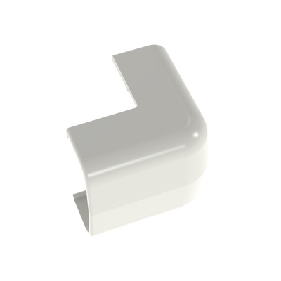 Esquinero exterior, para uso con canaleta LD5, material ABS, Color Blanco Mate