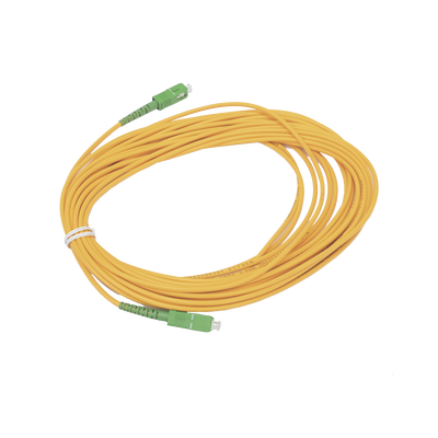 Jumper de Fibra Óptica Simplex, Monomodo, con Conectores SC/APC-SC/APC, 10 metros