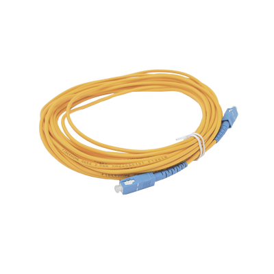 Jumper de Fibra Óptica Simplex, Monomodo, con Conectores SC/UPC-SC/UPC, de 10 Metros
