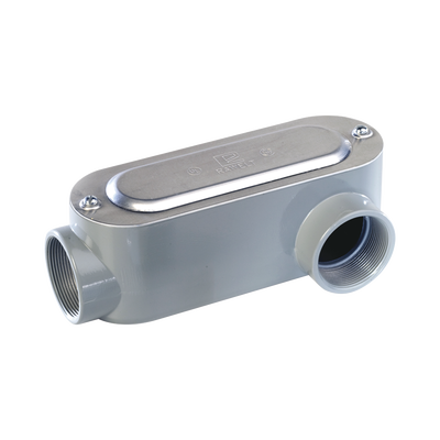 Caja Oval Roscada tipo LL de 3" larga (76.2 mm) / Incluye tapa y tornillos.