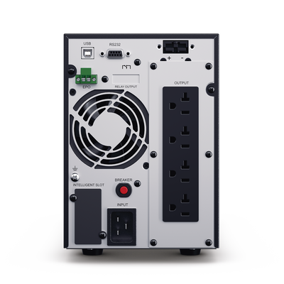 UPS de 2000 VA/1800 W, Online Doble Conversión, Entrada 120 Vca NEMA 5-20P, Onda Senoidal Pura, Tipo Torre, Con 6 Tomas NEMA 5-20R