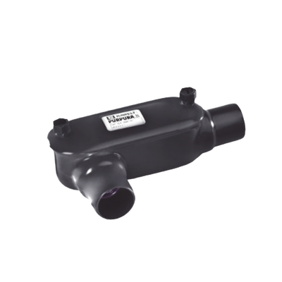 Caja Oval tipo T con Recubrimiento Exterior de PVC de 2" (50.8 mm).