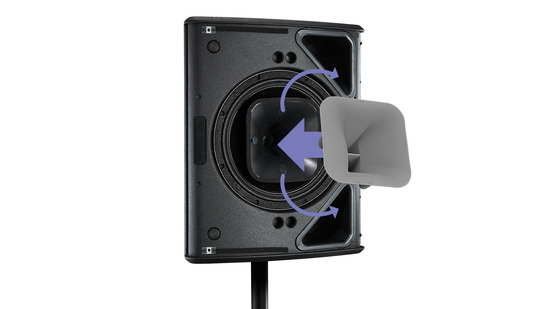NEXO P18UI Altavoz Profesional, Woofer de neodimio de baja frecuencia de 18” y Tweeter de alta frecuencia de diafragma de 4” en configuración coaxial, 142 dB de presión sonora máxima, Protección IP54(Versión Install)