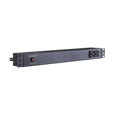 PDU Básico Para Distribución de Energía, Con 8 Tomas NEMA 5-15R Traseras y 2 Tomas 5-15R Frontales, 1UR, 15 Amp, 120 Vca