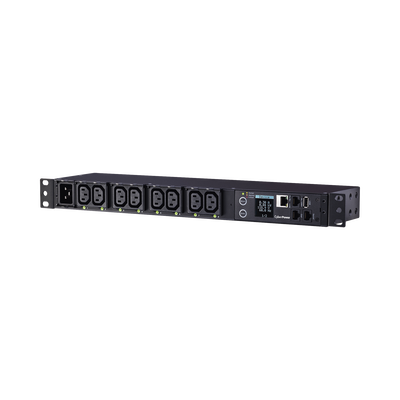PDU Switchable y Monitoreable por Toma, para Distribución de Energía, Entrada 200-240 Vca NEMA L6-20P, Con 8 Salidas C13, Horizontal 19in, 2UR