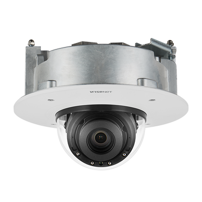 Cámara Domo de 4K con AI, WDR 120dB, P-iris, Lente Motorizado de 4.5 a 10 MM, Ranura para SD, WiseStream II, para Montaje en Plafón