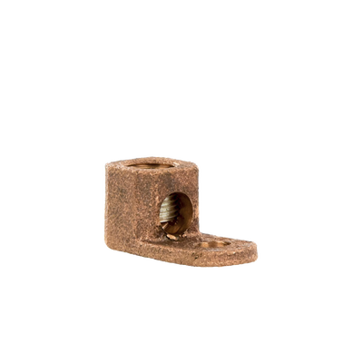 Terminal Tipo Lengüeta Recta de Cobre, Cal. 8 a 1/0 AWG, Orificio para perno de 5/16" (7.9mm)