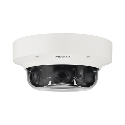 Cámara IP Multisensor 6MP ( 3 Sensores de 2MP) WDR 150 DB, Lente Motorizado 3 - 6 MM / HPOE / IP66 / IK10 / NEMA 4X