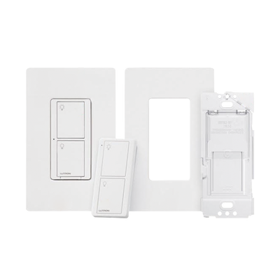 (Caseta Wireless) Kit, Apagador, base para empotrar en pared el control remoto PICO, tapa, ideal para el control de iluminación,.