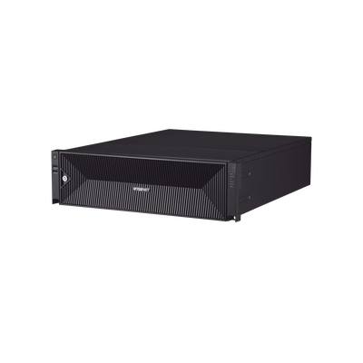 NVR de 64 canales / Hasta 32 MP / H.265 & Wisestream / Procesamiento 400 Mbps / 3 Puertos de Red / Raid 5-6 / 16 bahias para disco duro (no incluidos)