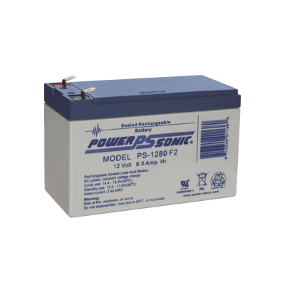 Batería 12V, 8AH, Para Respaldo, Tecnologías AGM/VRLA, 5 Años Vida Útil, Terminales F2, Reconocida UL