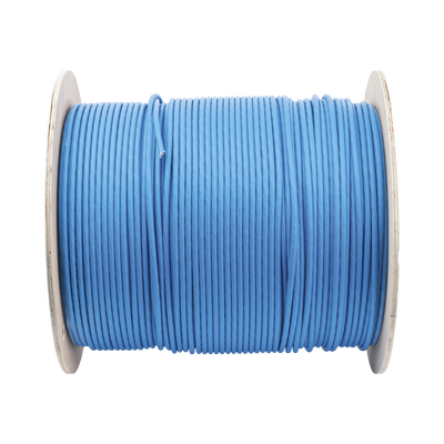 Bobina de Cable Blindado S/FTP de 4 pares, Cat7, Inmune a Ruido e Interferencias, LSZH (Bajo humo, Cero Halógenos), Color Azul, Bobina de 500 m