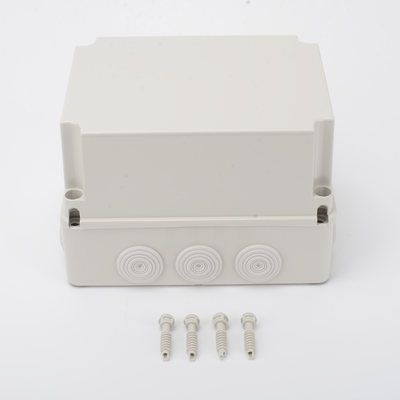 Caja Derivación-Conexión de Plástico (190 X 240 X 165 mm) con 12 Glándulas de Goma. Para Instalaciones Comerciales, Residenciales e Industriales. Incluye Tornillería para su Tapa. Funciona También como Registro.