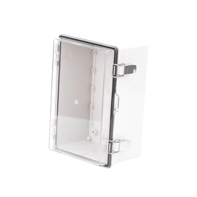 Gabinete Plástico ABS, Puerta Transparente, Uso en Intemperie IP66 (190 x 290 x 140 mm) cierre por Broche Inoxidable y Permite Cerrado con Candado y Llave (Perno 5mm) No Incluido
