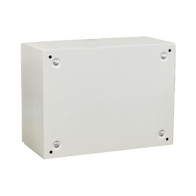 Gabinete de Acero IP66 Uso en Intemperie (400 x 300 x 300 mm) con Placa Trasera Interior Metálica y Compuerta Inferior Atornillable (Incluye Chapa y Llave T). Ideal para Centros de Carga y Tableros de Control.