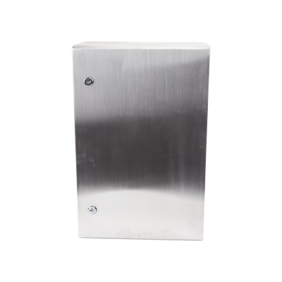 Gabinete de Acero Inoxidable IP66 Uso en Intemperie (400 x 600 x 250 mm) con Placa Interna Galvanizada.