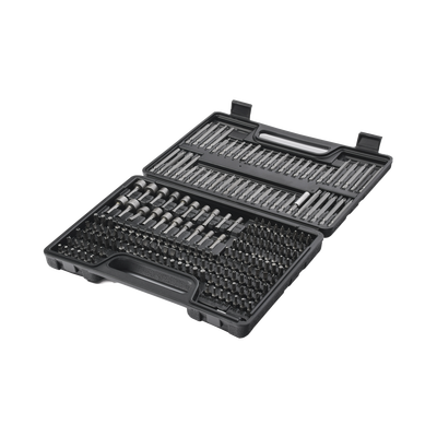 Juego de 208 Puntas para Taladro Entrada Hexagonal 1/4". Incluye Estuche.