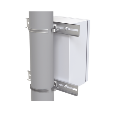 Montaje de Metal Galvanizado para Poste Universal para Gabinetes de Ancho Hasta 30 cm.