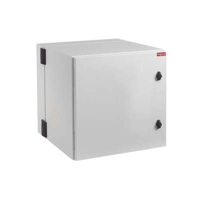 Gabinete Industrial ProTek de Puerta Sólida, Protección NEMA Tipo 4/12; IP66, Abatible, Fabricado en Acero, 12 UR, Color Gris Claro