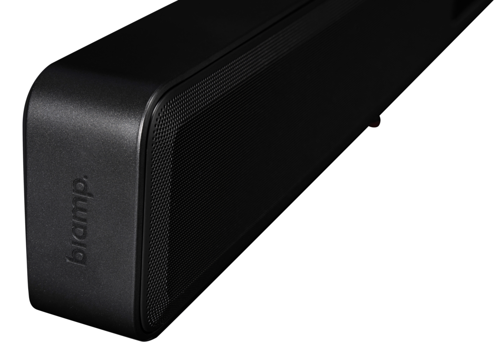 BIAMP Parlé VBC 2500a Conferencing Video Bar All in one Biamp Audio y Video Intelligence, experiencias AV premium salas pequeñas y medianas, tecnología Beamtracking rastrea de forma inteligente las conversaciones, Algoritmo de reducción de ruido con IA