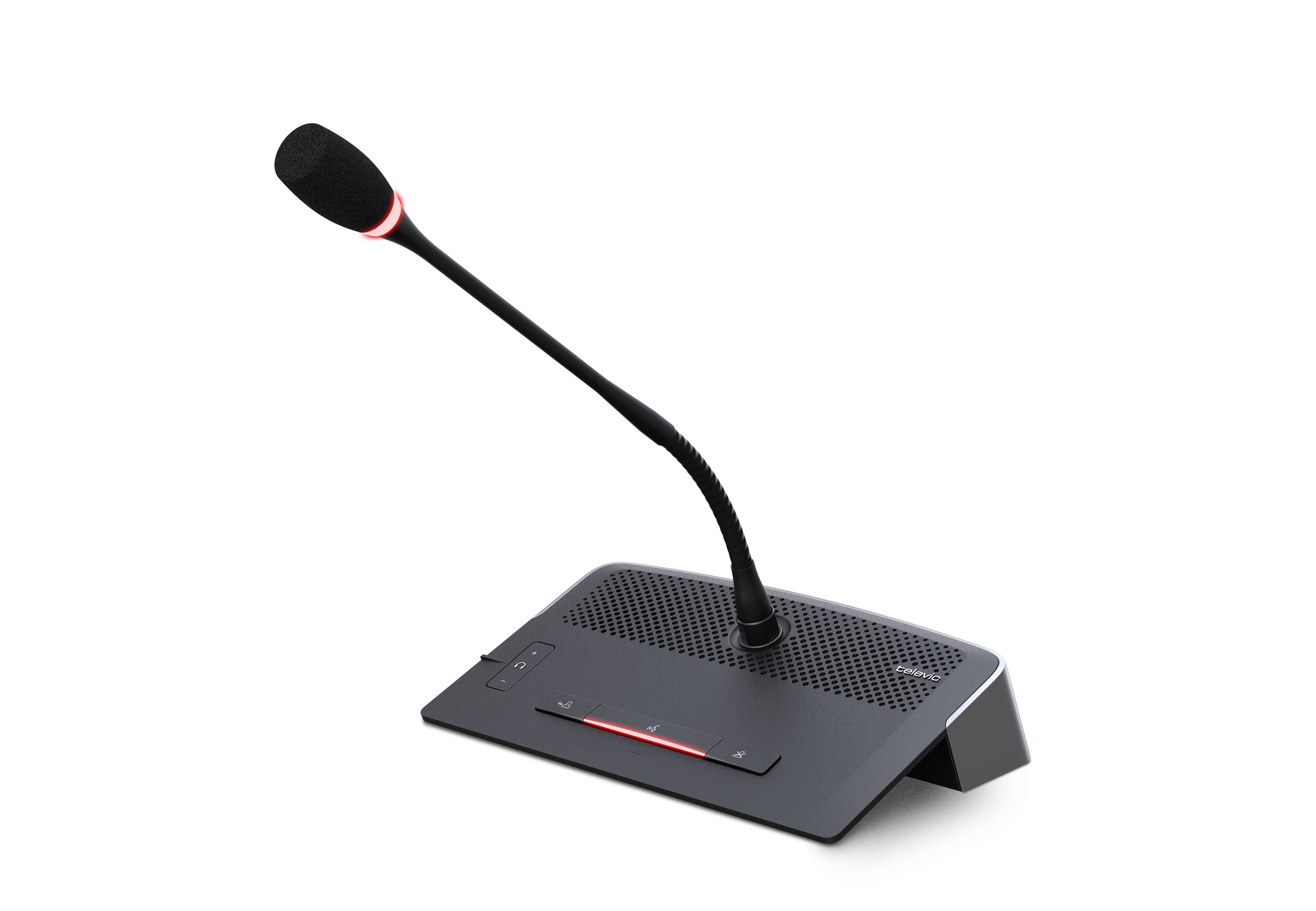 TELEVIC D-Cerno C SL Unidad de discusión digital para PRESIDENTE. plug & play, botones táctiles, conexiones de auriculares, control de volumen