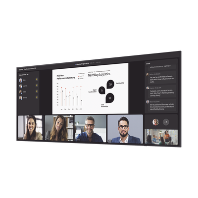 Pantalla Profesional WIDE 105" 5K / 500 nits / Para uso 24/7 / Tizen 8 / HDMI / Dysplay port / bocinas integradas / Eco Sensor / Soporta Rotacion de imagen Pivot