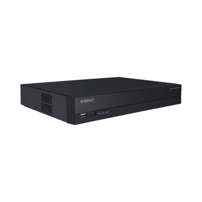 NVR 8 Megapíxel / 8 canales / H.265 / P2P Wisenet / 8 puertos PoE