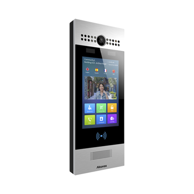 Kit Frente de Calle y Montaje en Pared / Ideal para fraccionamientos / Administración 100% en la Nube / Notificación a APP / Llamada Telefónica / ANDROID / SIP / ONVIF /Reconocimiento Facial / QR y PIN para Visitas / IP65 / IK06 / BT