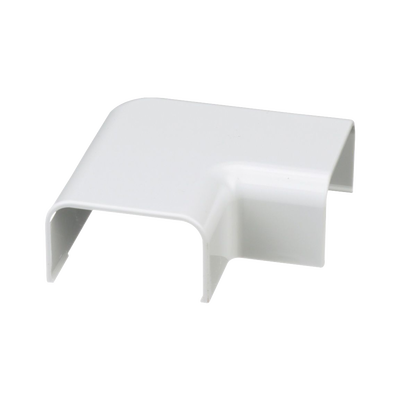 Conexión en ángulo recto "L", para uso con canaleta LD10, material ABS, Color Blanco