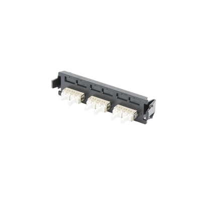 Placa acopladora de Fibra Óptica Quick-Pack, Con 6 Conectores LC/UPC Duplex (12 Fibras), Para Fibra Monomodo, Azul