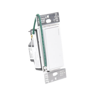 (RadioRA3) Apagador Auxiliar de pared, compañero de apagadores multilocación. Usar en 3 vías o escalera. Color blanco.