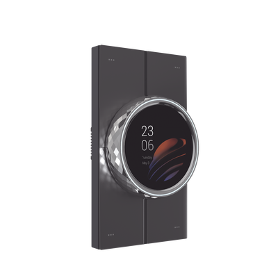 Mini pantalla táctil Hub controlador integrable con sistemas de automatización compatible con múltiples marcas, una entrada de iluminación, 4 botones para escenas. Conexión Wifi