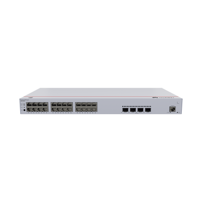 Switch de Acceso eKit Administrable / Capa 2 / 24 Puertos PoE+ Gigabit + 4 Puertos SFP+/SFP + Puerto de Consola / Poe Perpetuo / Presupuesto PoE 400 W / Sin Licenciamiento
