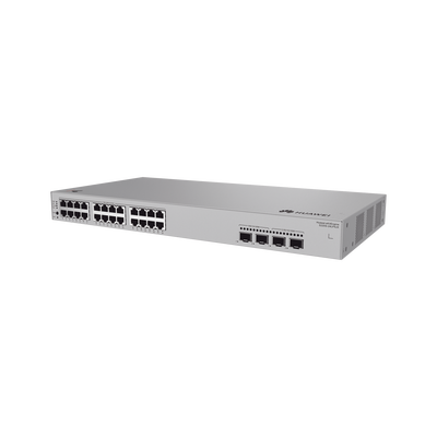 Switch de Acceso eKit Administrable / Capa 2 / 24 Puertos PoE+ Gigabit + 2 Puertos SFP (2.5 Gbps) + 2 Puertos SFP+ / PoE Perpetuo / Presupuesto PoE 195 W / Sin licenciamiento