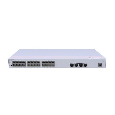 Switch de Distribución/Core Gigabit Administrable PoE Capa 3 / 24 puertos 10/100/1000 Mbps (PoE) / 4 Puertos 1GE SFP Uplink / ERPS / Rutas Estáticas / iStack / PoE Perpetuo / 400W / Administración Nube Gratis