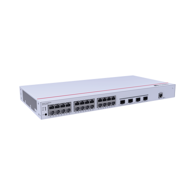 Switch de Distribución/Core Gigabit Administrable Capa 3 / 24 puertos 10/100/1000 Mbps / 4 Puertos 1GE SFP Uplink / ERPS / Rutas Estáticas / iStack / Administración Nube Gratis
