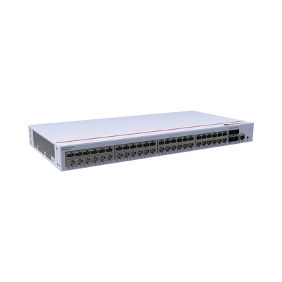 Switch de Distribución/Core Gigabit Administrable Capa 3 / 48 puertos 10/100/1000 Mbps / 4 Puertos 1GE SFP Uplink / ERPS / Rutas Estáticas / iStack / Administración Nube Gratis
