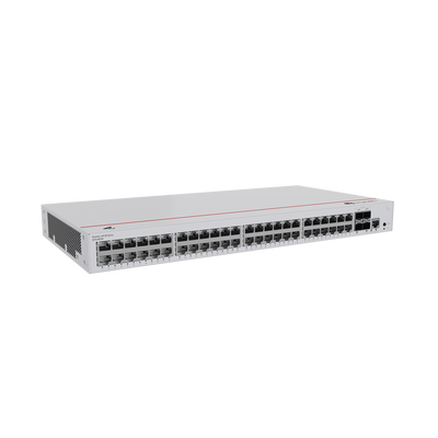 Switch de Distribución/Core Gigabit Administrable Capa 3 / 48 puertos 10/100/1000 Mbps / 4 Puertos 10GE SFP+ Uplink / ERPS / Rutas Estáticas / iStack / Administración Nube Gratis