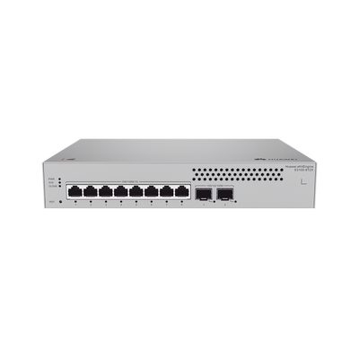 Switch de Acceso Gigabit Administrable Capa 2+ / 8 puertos 10/100/1000 Mbps / 2 Puertos 10GE SFP Uplink / ERPS / Rutas Estáticas / Administración Nube Gratis