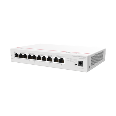 Router eKit / 2 Puertos WAN Gigabit / 1 Puerto LAN/WAN Gigabit / 7 Puertos PoE LAN Gigabit / Presupuesto PoE 124 W / Rendimiento de 2 Gbps / Controlador (64 APs) / Hasta 250 clientes / Libre de licenciamiento