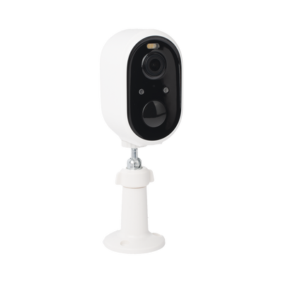 Cámara IP de Batería (Gran Angular) 3 Megapixel | WiFi | Audio Bidireccional | Batería Recargable 5200 mAh | IP65 |Exterior con Protección| Estadísticas de Energía | Detección de Humanos | Incluye Panel So