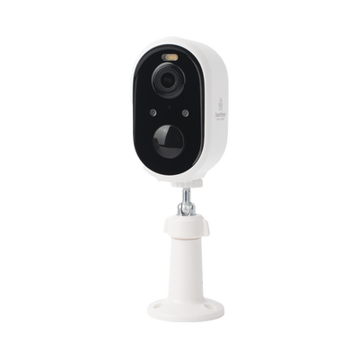 Cámara IP de Batería (Gran Angular) 3 Megapixel | WiFi | Audio Bidireccional | Batería Recargable 5200 mAh | IP65 |Exterior con Protección| Estadísticas de Energía | Detección de Humanos | Incluye Panel So