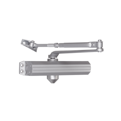 Cierra Puertas / De Superficie / Puertas de Metal / Puertas de Madera / Ajustable para Tamaños 1~6 / Puertas Hasta 150 kg / Incluye Herrajes / Brazos de Acero Forjado