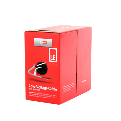 Bobina de 305 Metros / Cable de CCA / 6 x 22 AWG / Tipo Aluminio Revestido de Cobre / Aplicaciones en Control de Acceso / Alarmas de Intrusión/Control de Acceso / Automatización / Interfonos y TV Porteros